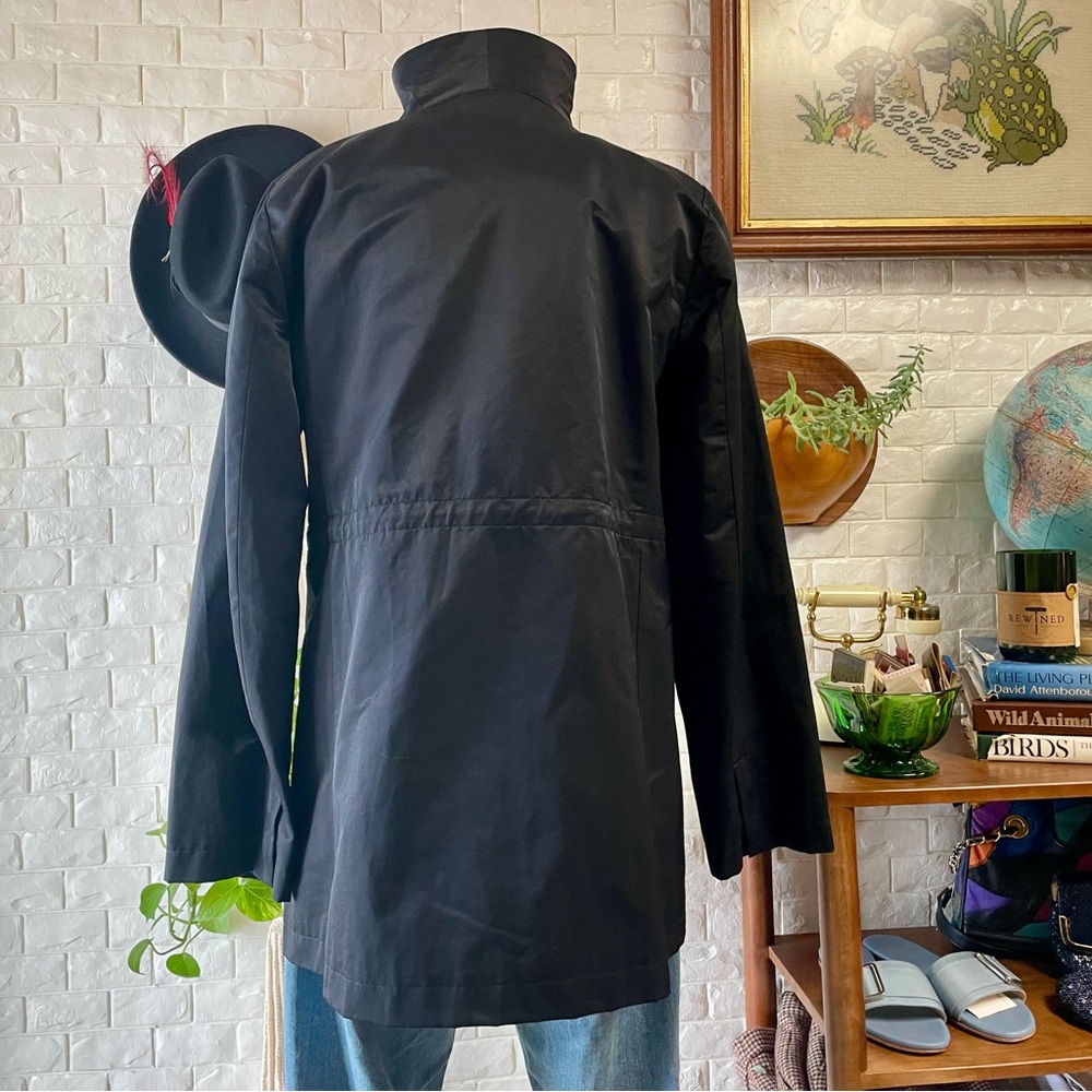 SOLD OUT EILEEN FISHER Cotton Nylon Stand Collar Coat
Black Mid-Length Jacket - Picture 8 of 16